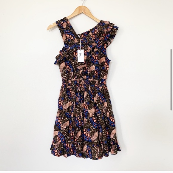 NWT Ulla Johnson Iliana Poplin Ruffle Mini Dress - Picture 4 of 9